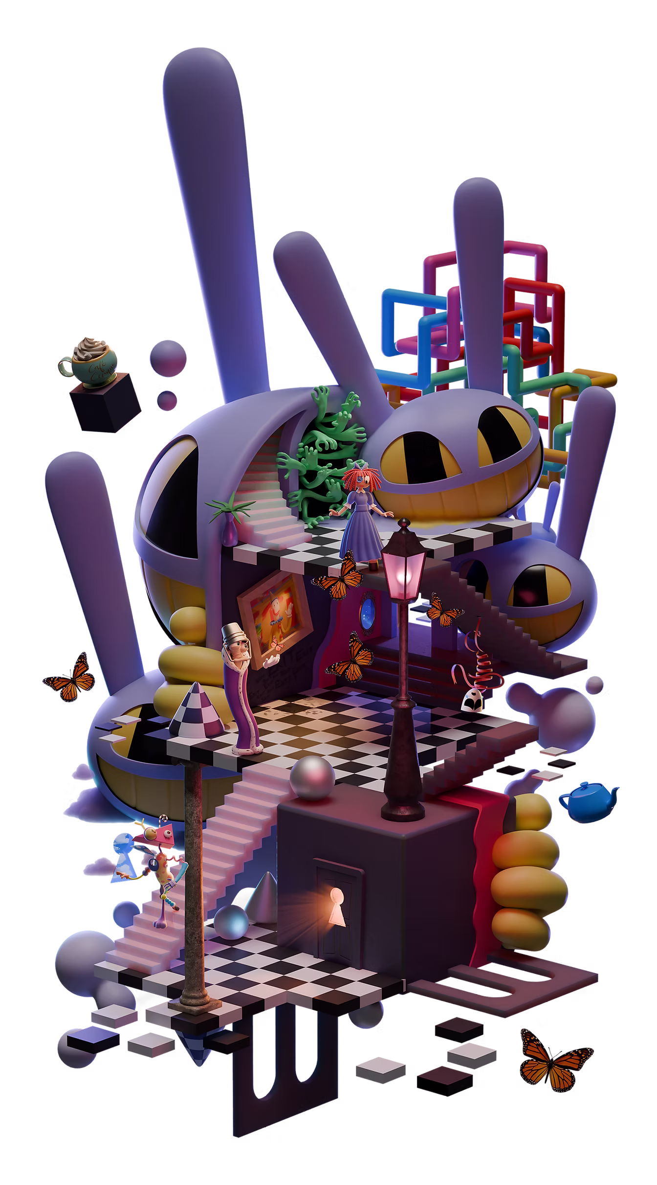 Digital Circus Scene